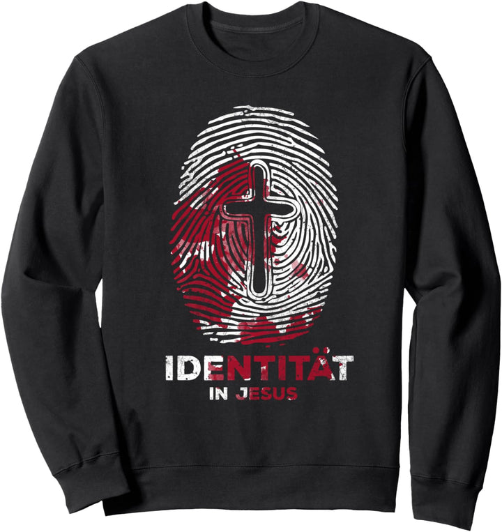 Identität in Jesus christliche Geschenke Sweatshirt