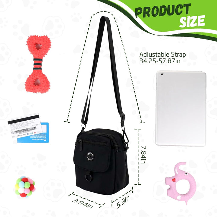 COOWONE Wasserdichte Hundeleckerli-Tasche, Hohes Volumen Hundespaziergang Tasche,Kompakt und leicht