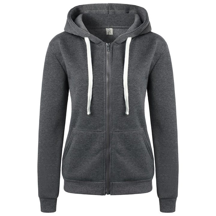LIAMERHE Damen Kapuzenpullover Basic Damen Hoodie mit Reissverschluss Kapuzenpulli Langarm Kapuze He