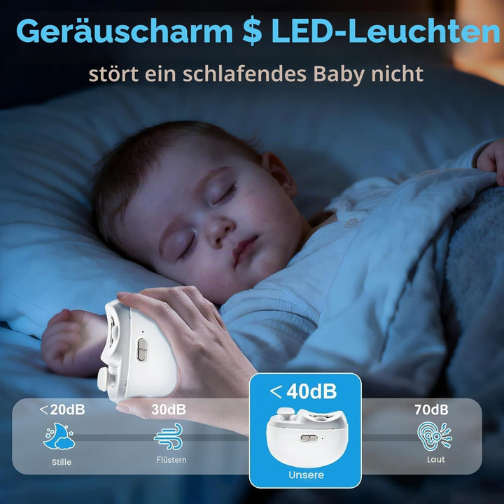 Elektrischer Nagelknipser, Nagelschleifer Elektrisch Professionell 3-in-1, Elektrische Nagelfeile LE