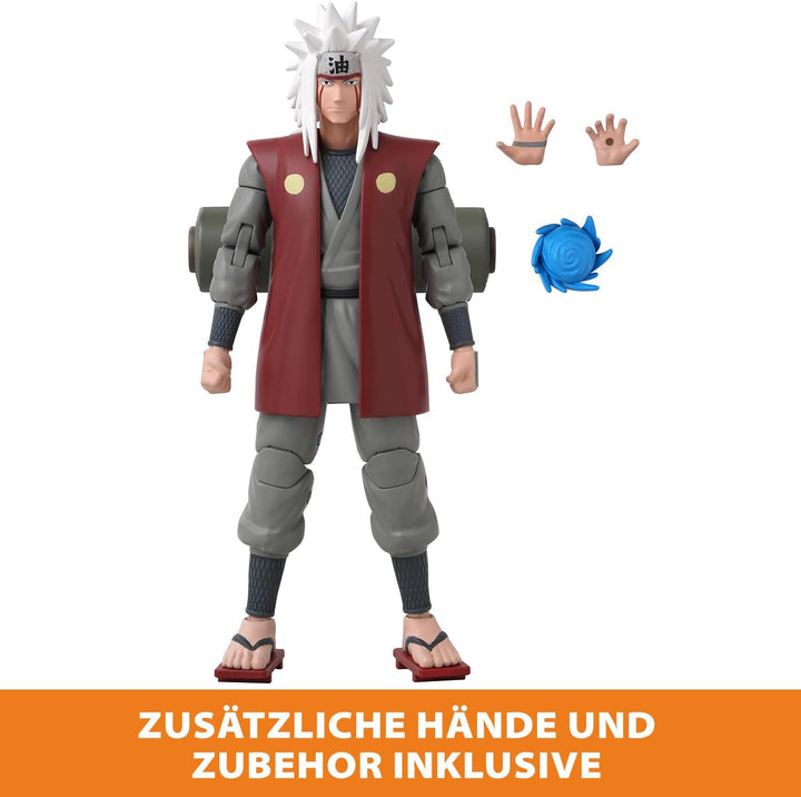 BANDAI – Anime Heroes – Naruto Shippuden – Anime Heroes Figur 17 cm – Jiraiya – 36965, Jiraiya