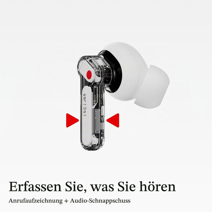 Nothing Ear (3a) Klangausgleichende Ohrhörer, 45 dB Hybrid ANC, hochauflösendes Audio mit 12 mm dyna
