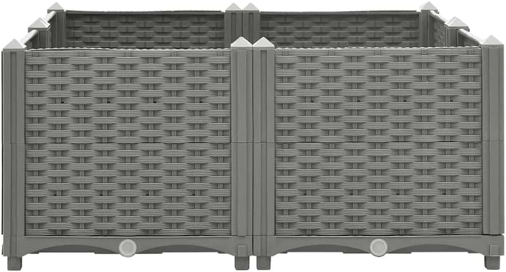 vidaXL Hochbeet, Hochbeet für Garten Balkon Terrasse, Gemüsebeet Pflanzkasten zum Selber Bauen, Blum