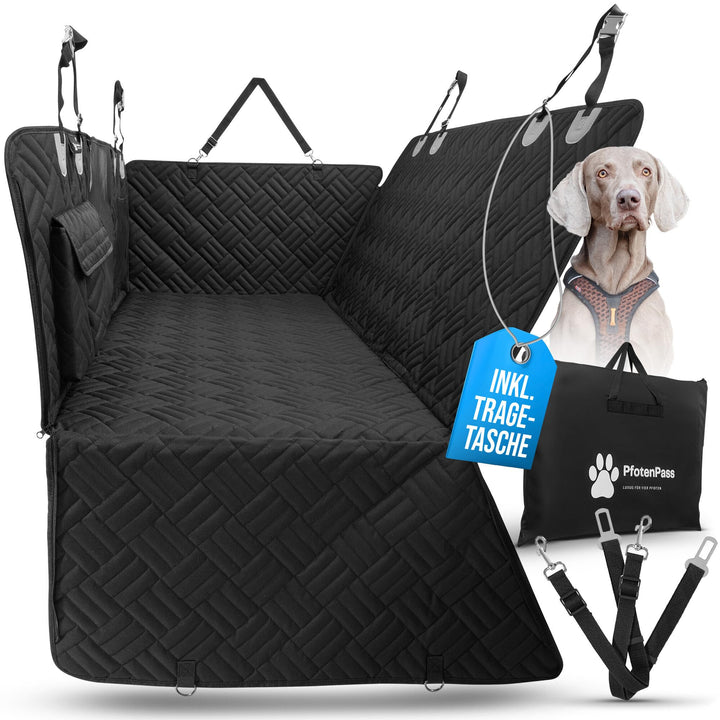 Hundedecke Auto Rückbank Fester Boden [Wasserdicht &amp; Kratzfest] Autoschondecke Hund mit Harter Unter