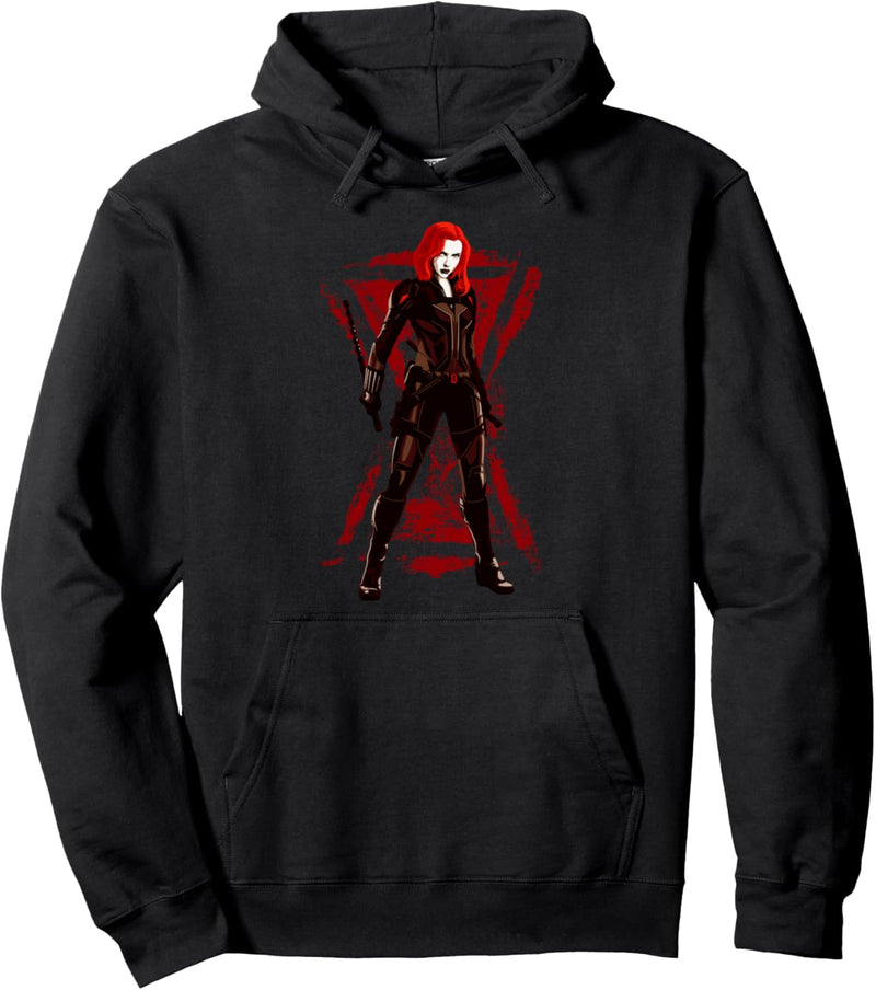 Marvel Black Widow Red Standing Pose Pullover Hoodie