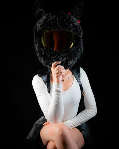 FunnyRiders Stoff-Cover für Motorradhelm - Lustiger Helm-Überzug, toller Hingucker - Zubehör für Mot