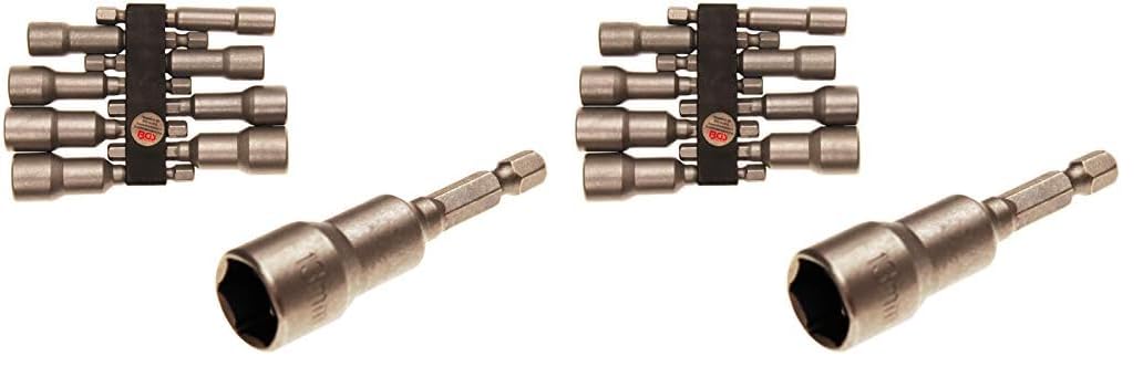 BGS 2758 | Steckschlüssel-Einsatz-Satz Sechskant | Antrieb Aussensechskant 6,3 mm (1/4") | SW 6-13 m