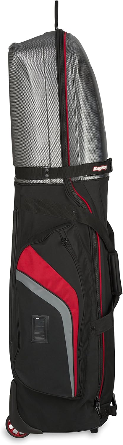 Bag Boy Golf 2018 T-10 Hard TOP Travel Cover Black/Royal/Charcoal, Black/Royal/Charcoal