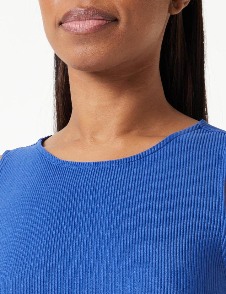 s.Oliver Damen Kleid Midi 40 Blau 5602, 40 Blau 5602