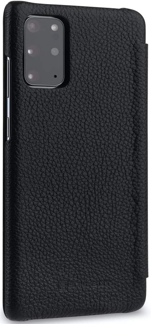 STILGUT Book Case kompatibel mit Samsung Galaxy S20 Plus/S20+ Hülle aus Leder zum Klappen, Klapphüll