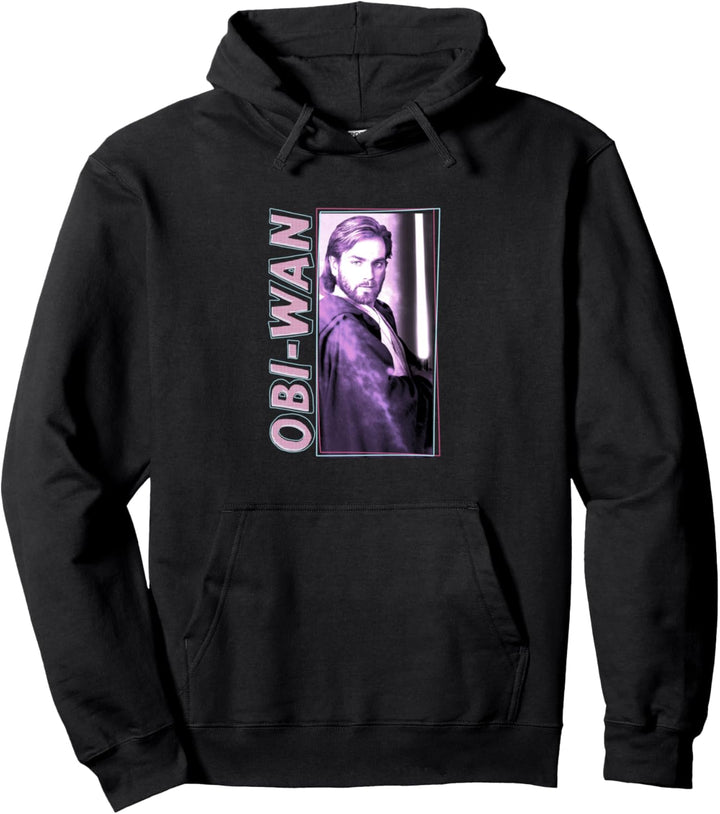 Star Wars Obi-Wan Kenobi Purple Hue Portrait Pullover Hoodie