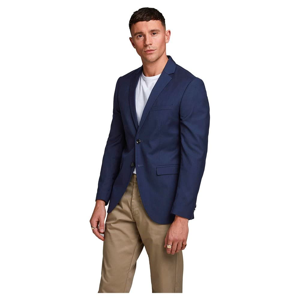 JACK &amp; JONES Male Einreihiger Blazer JPRFRANCO Super Slim Fit Blazer 48 Dark Navy, 48 Dark Navy