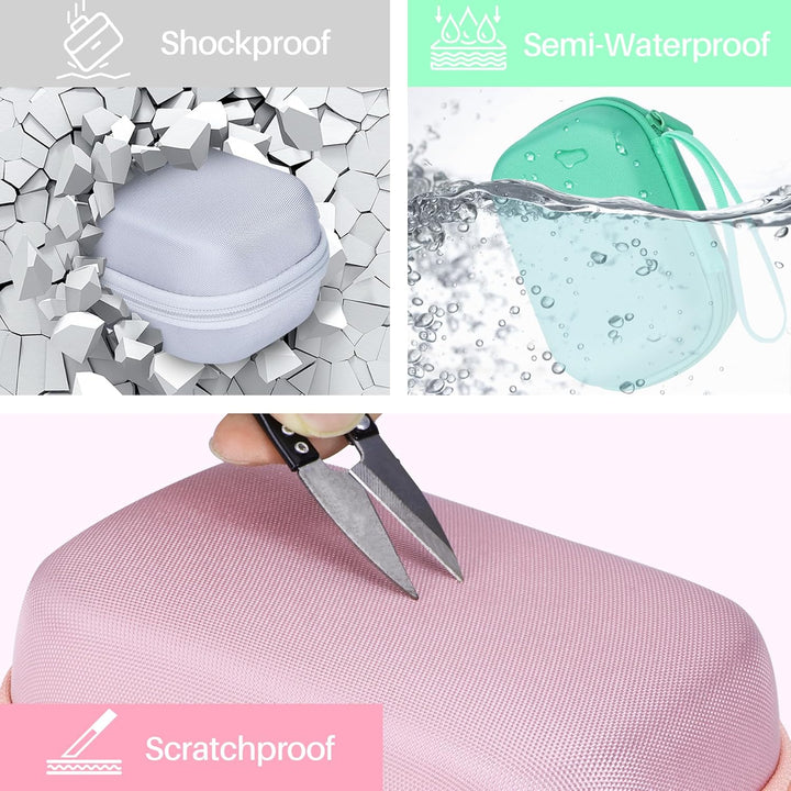 Lebakort Hart Tasche Hülle Etui für Liene 2 x 3 Tragbarer Smartphone Fotodrucker (Rosa), Rosa
