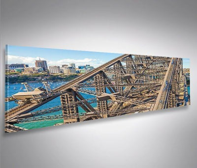 islandburner Bild Bilder auf Leinwand Harbour Bridge Sydney Australien Panorama XXL Poster Leinwandb