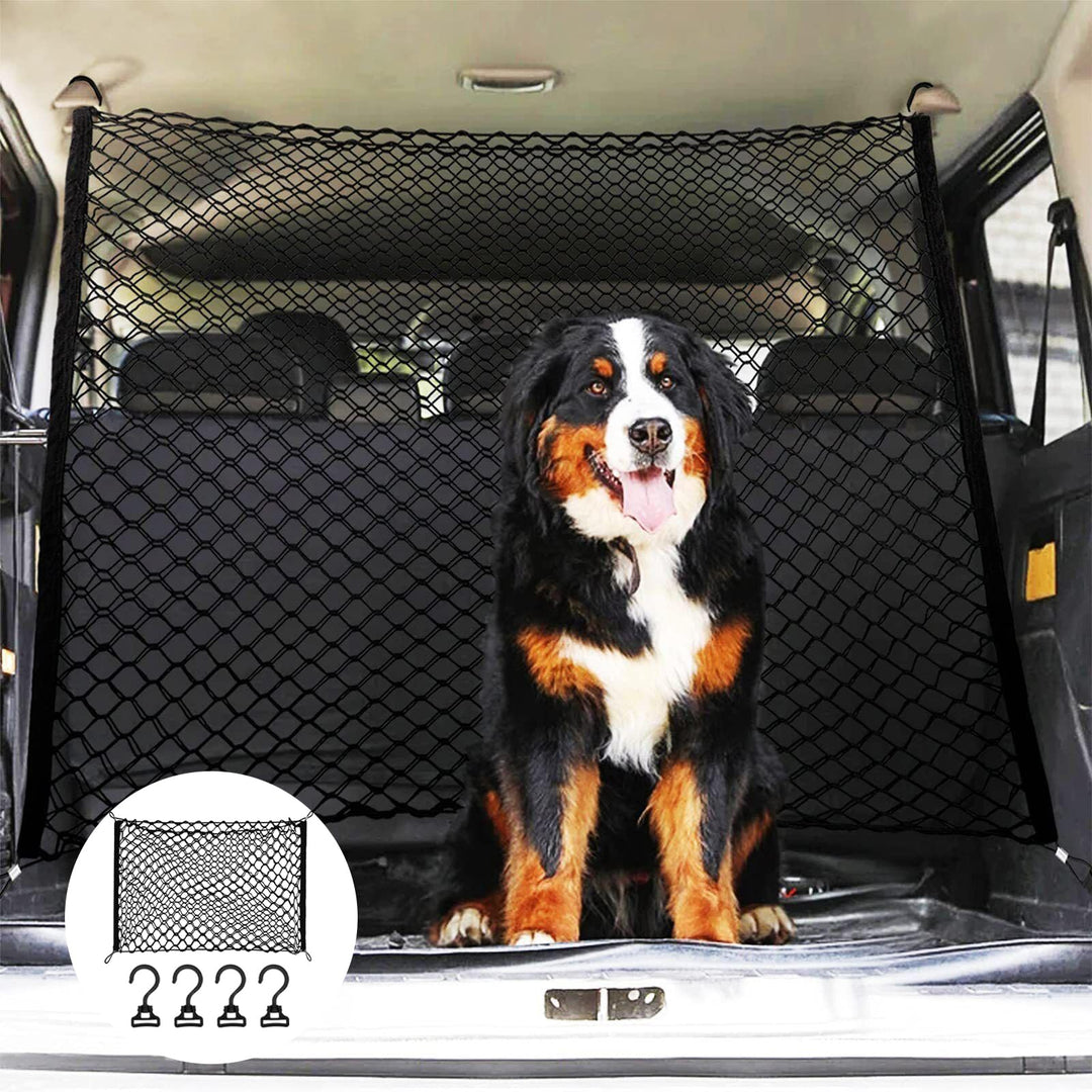 Schutzgitter Auto Barriere Trennnetz, Hundegitter für Kofferraum, 120x90 cm, Doppelschicht Polypropy