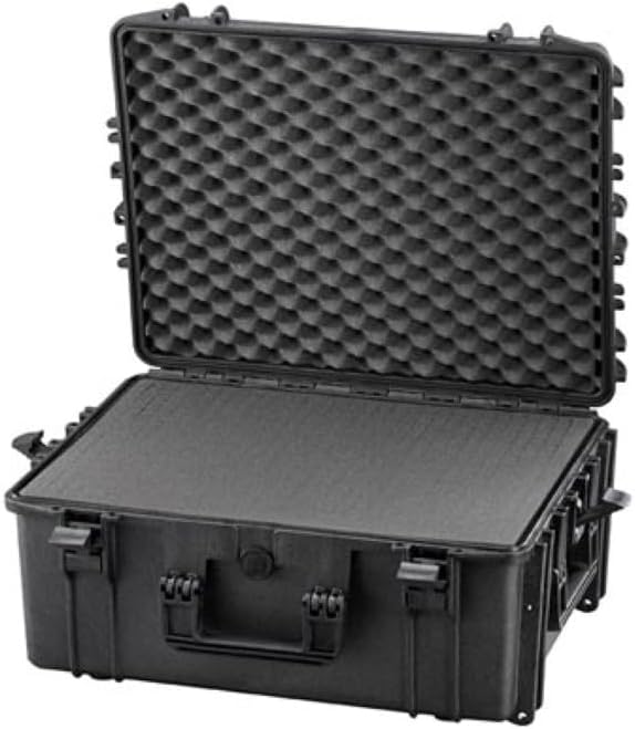 Perel Outdoor Koffer (B x H x T) 594 x 270 x 473mm Schwarz HC540SH245, mittel, Schwarz