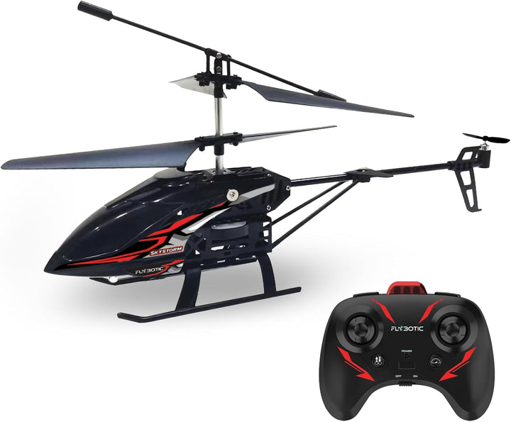 Flybotic – Sky Storm – 3-Kanal-Fernsteuerhubschrauber – Gyroskop &amp; koaxialer Rotor für Stabilität –