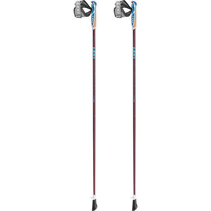 LEKI Smart Response Wanderstöcke 105cm aubergine-white-blue, 105cm aubergine-white-blue