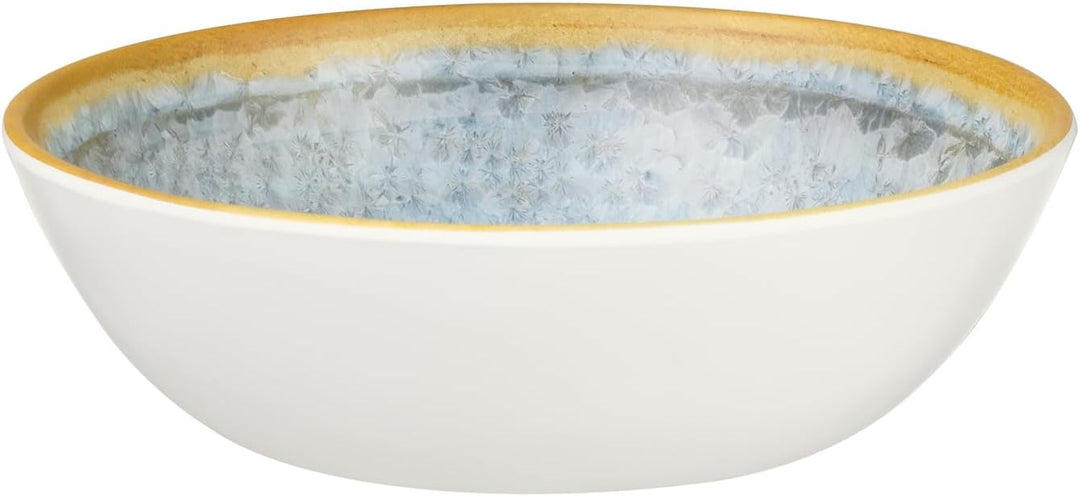 Melamin Camping Geschirr Set 4 Personen Crystal Blue + 4 Timo Gläser Wassergläser Tafelgeschirr Pick