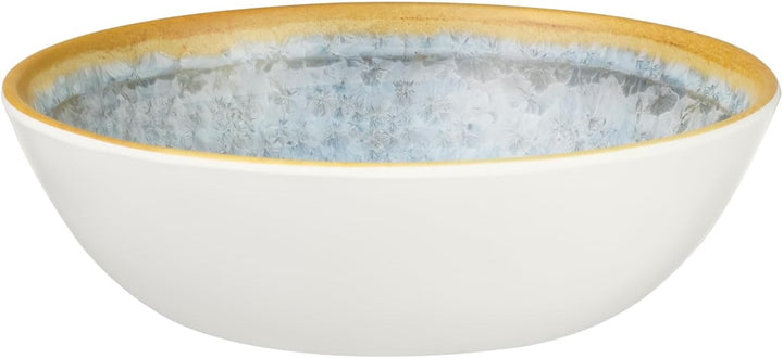 Melamin Camping Geschirr Set 4 Personen Crystal Blue + 4 Timo Gläser Wassergläser Tafelgeschirr Pick
