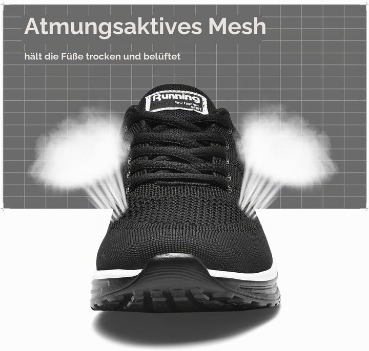 frysen Herren Damen Sportschuhe Laufschuhe mit Luftpolster Turnschuhe Profilsohle Sneakers Leichte S