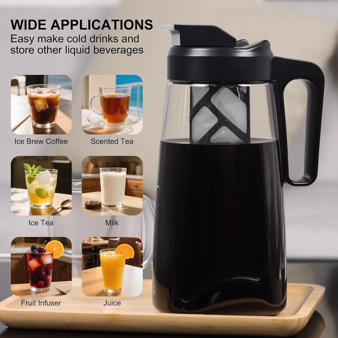 Sivaphe Cold Brew Coffee Maker Der filter kann wiederverwendet werden,BPA Free Tritan,2L, 2L