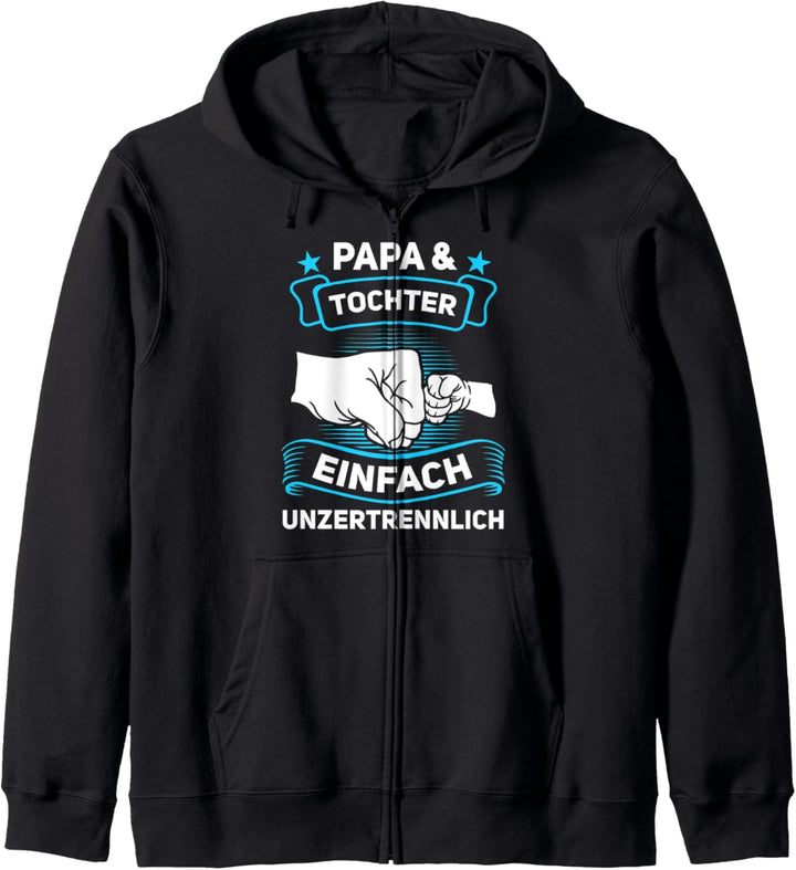 Papa Tochter Vater Tochter Kapuzenjacke