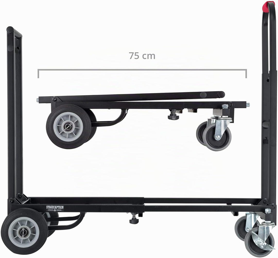 Stagecaptain SCS-60 MKII Sherpa Transportwagen - Sackkarre - Höhe: 89 cm, Länge: 63 bis 94 - Belastb