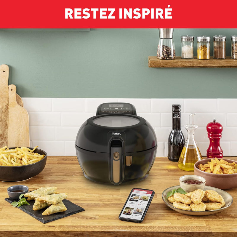 Tefal FZ7758 ActiFry & Grill Genius Heissluftfritteuse | inkl. Grillrost | automatischer Rührarm | 9