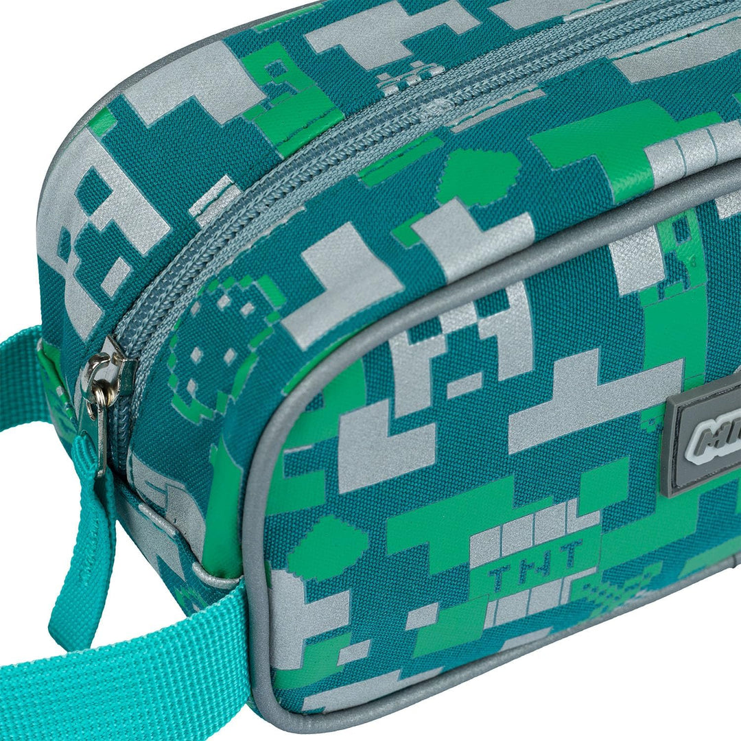 Baagl Minecraft Federmäppchen für Jungen und Mädchen, Schule Mäppchen, Federmappe, Federtasche für T