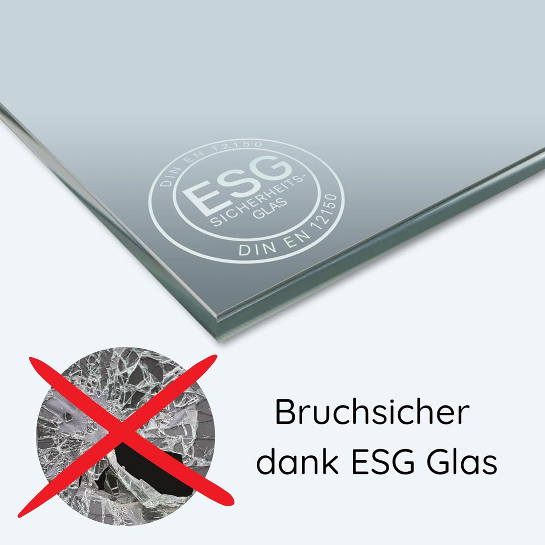 GRAZDesign Spritzschutz Küchenrückwand Glas Küche für Herd & Küchenspüle, Wein mit Spruch grau | Gla