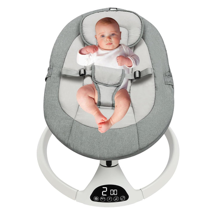 Elektrische Babywippe, Babywippe mit Bluetooth, Schaukelstuhl mit Fernbedienung for babies aged 0-12