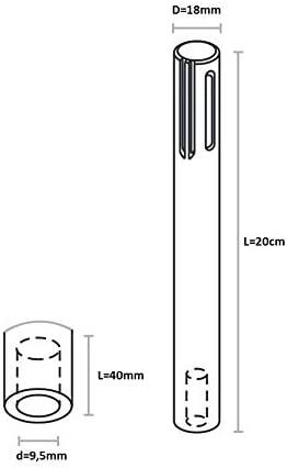 Tiefenerder Erder Erdung Staberder Ø20mm 1500mm V4A Edelstahl SET Längenauswahl 1,5m 3m 4,5m 6m 7,5m