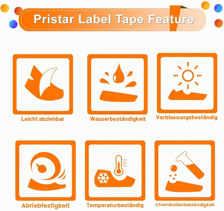 Pristar Kompatibel 18mm Schriftband als Ersatz für TZe-241 TZe241 TZ-241 TZe laminierter Etikettendr