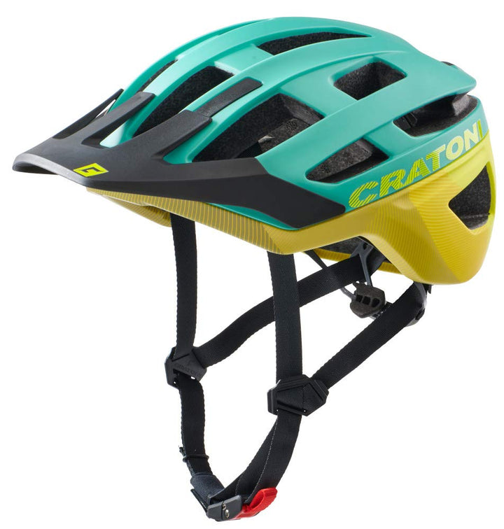 Cratoni Allrace Fahrradhelm Trail Endurohelm Bikehelm Allround grün-gelb M-L 56-61, grün-gelb M-L 56