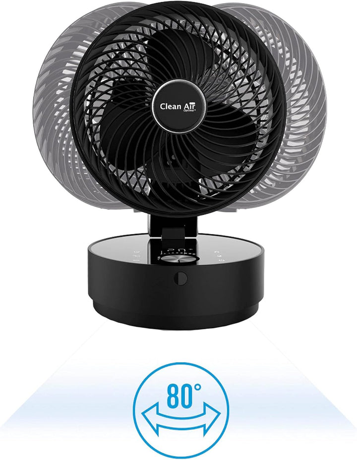 Clean Air Optima CA-404 - Design Zirkulator Ventilator mit Ionisator - Ultraleise automatische Schla