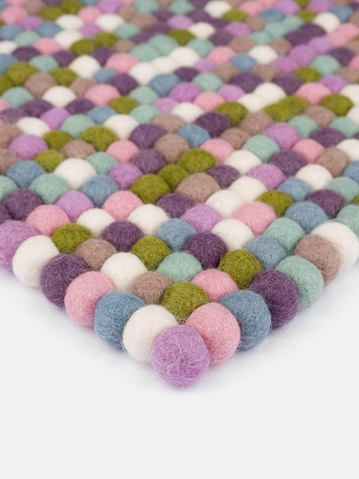 myfelt Filzkugel Sitzauflage Stuhlauflage - Greta - 36x36 cm, bunt