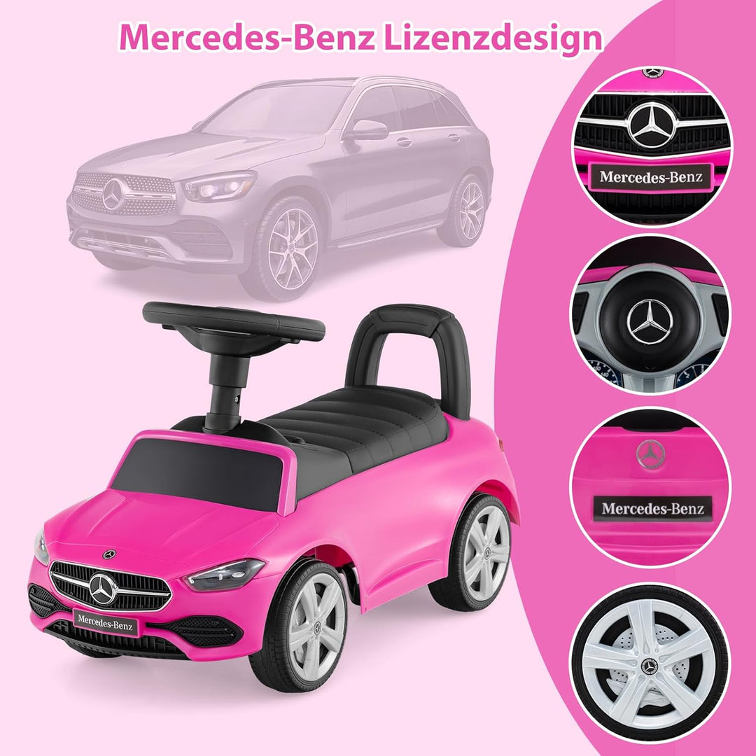 SOARS Kinder Rutschauto, Rutschfahrzeug mit Lenkrad, Sound, Stauraum, Spielzeugauto Jungen & Mädchen