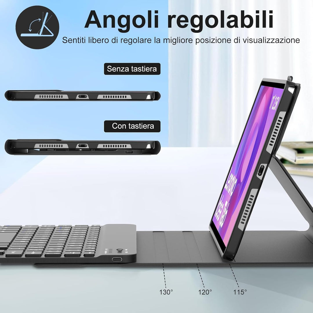 FOGARI Für Lenovo Idea Tab 2025 11/Tab M11 2024 11 Zoll Tastaturabdeckung | Abnehmbare Bluetooth-Tas