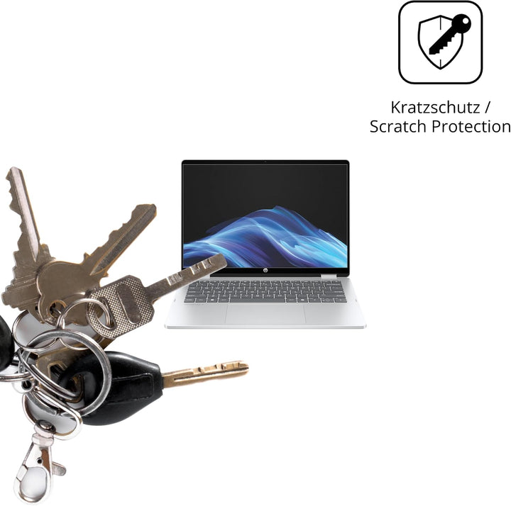 dipos 2x Displayschutzfolie matt für HP OmniBook 5 Flip 14-FP0254ng | Antireflex, entspiegelnd, pass