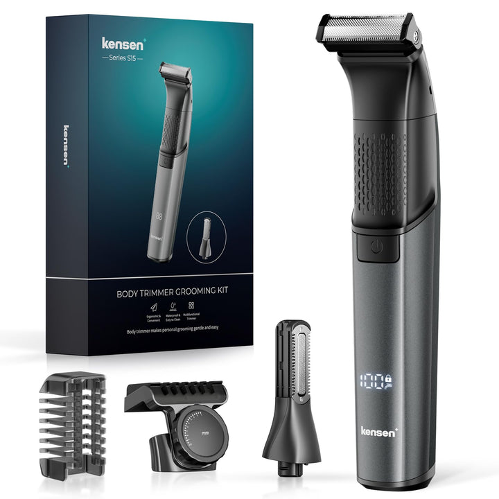 Intimrasierer Mann, kensen 2 in 1 Rasierer Herren Intimbereich Wasserdicht Körperrasierer Herren Typ