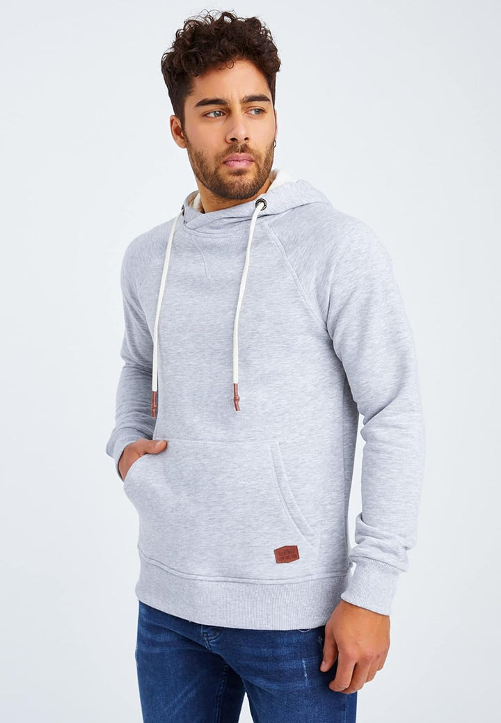 Leif Nelson Herren Pullover Hoodie Kapuzenpullover Longsleeve Basic Sweatshirt Sweater LN8153 XXL Gr