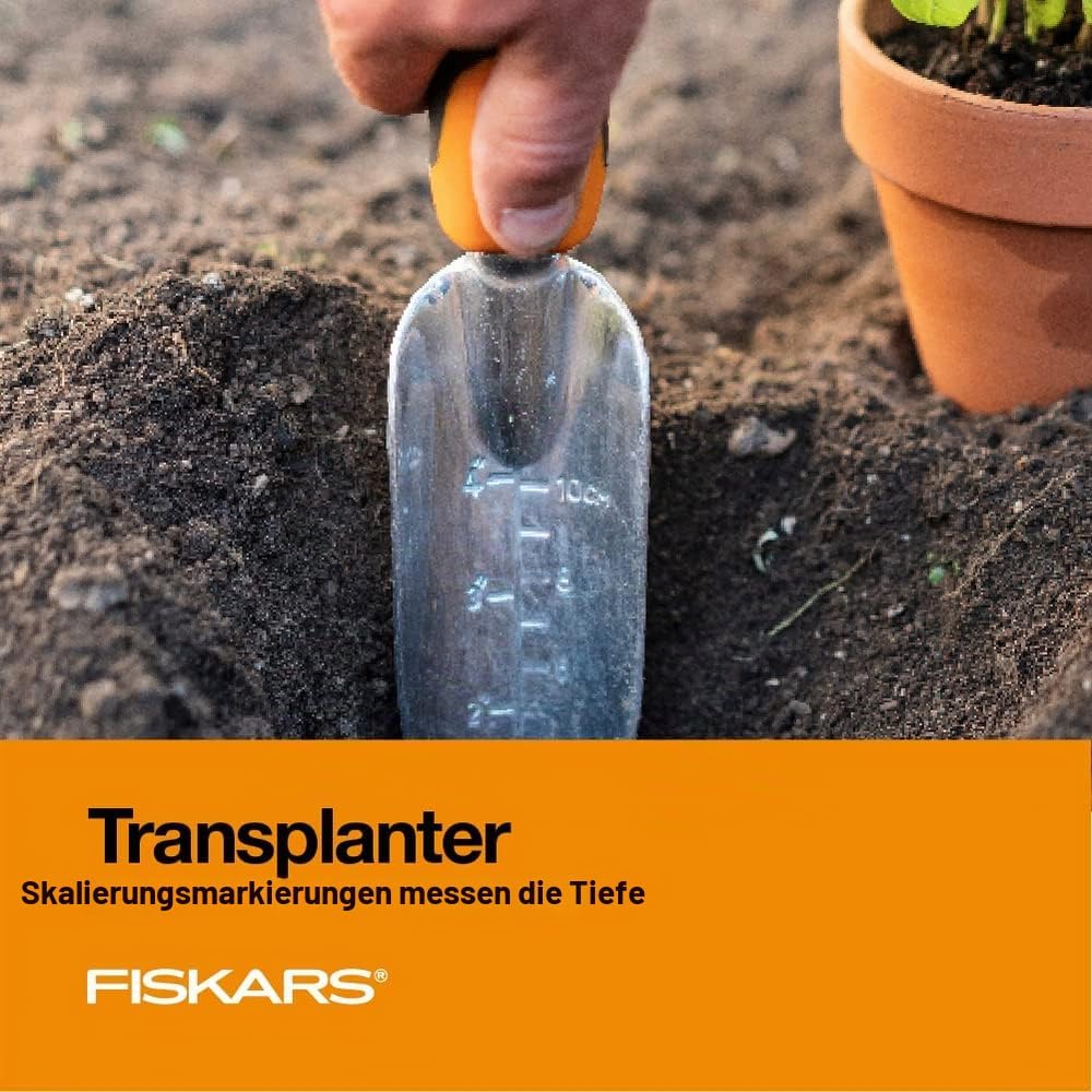 Fiskars Ergo Gartenwerkzeug-Set Recyclable Package schwarz/orange, Recyclable Package