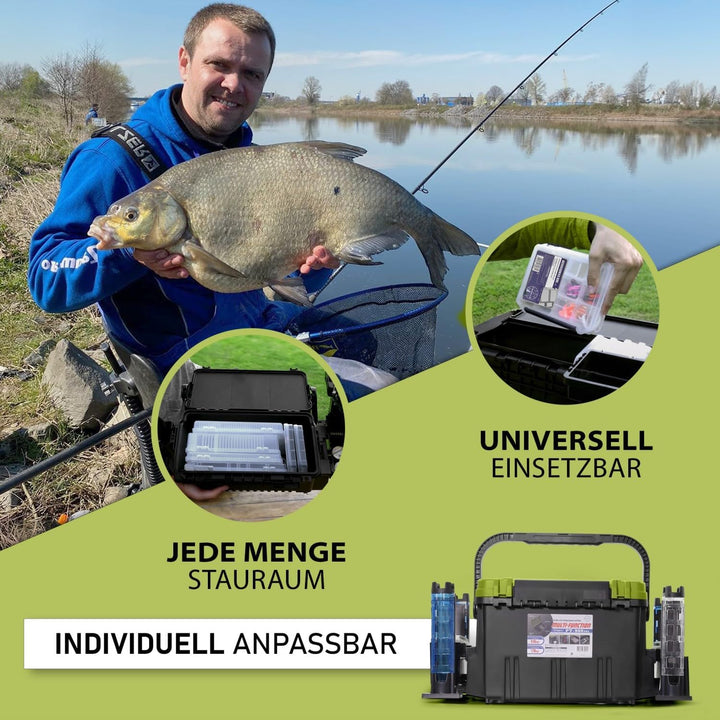 Pro Tackle Competition XL Angelkoffer Angelbox Angelzubehör Gerätebox Box (L (42.2 x 29.8 x 30cm))
