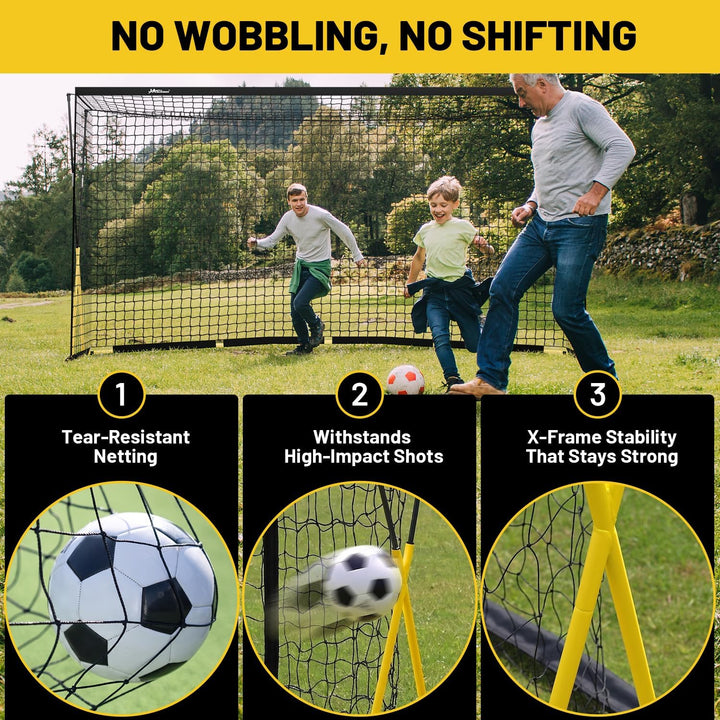 JASCOPRO 366*180cm Fussballtor, grosses Fussballtor für Kinder und Erwachsene