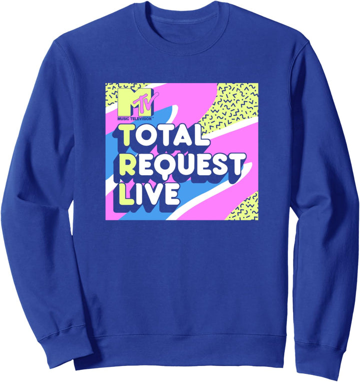 MTV Total Request Live 90's Colorful Pattern Sweatshirt