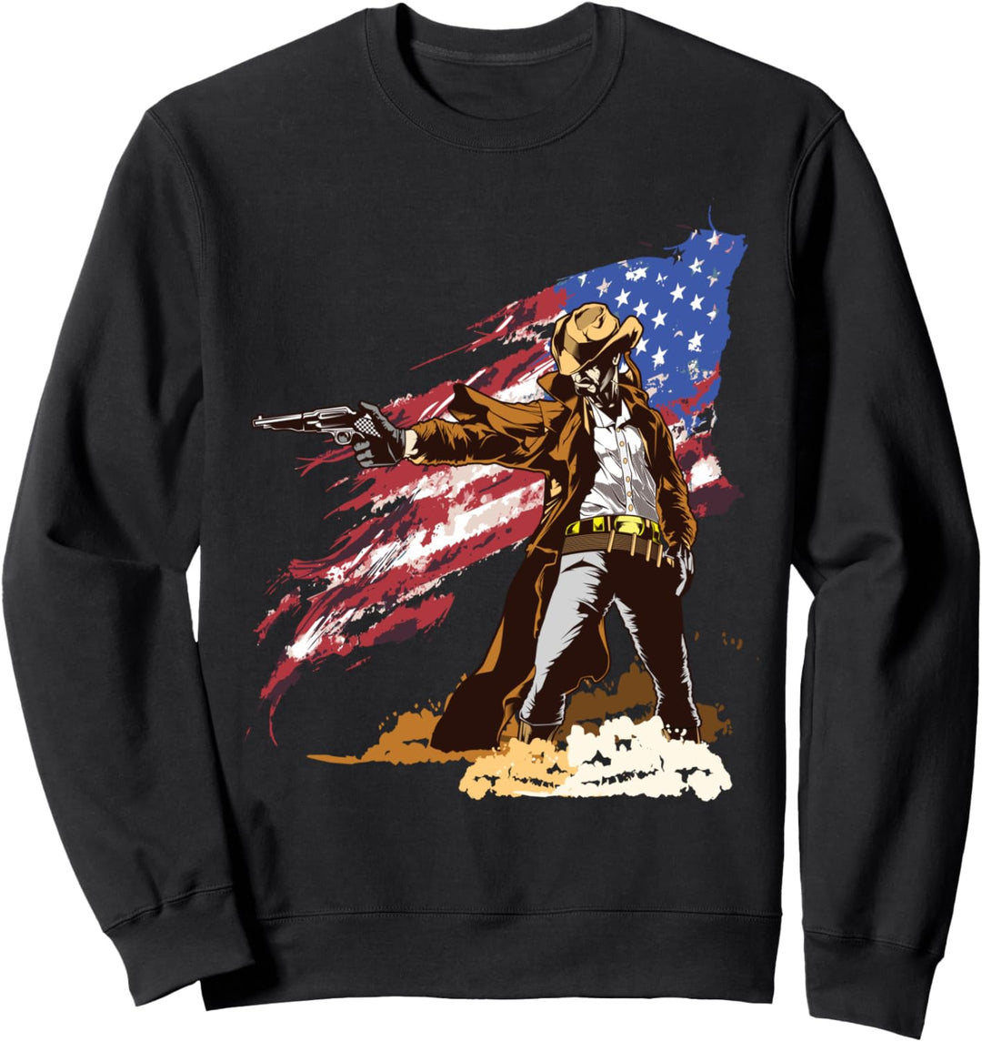 Vintage American Western Cowboy Geschenk Sweatshirt