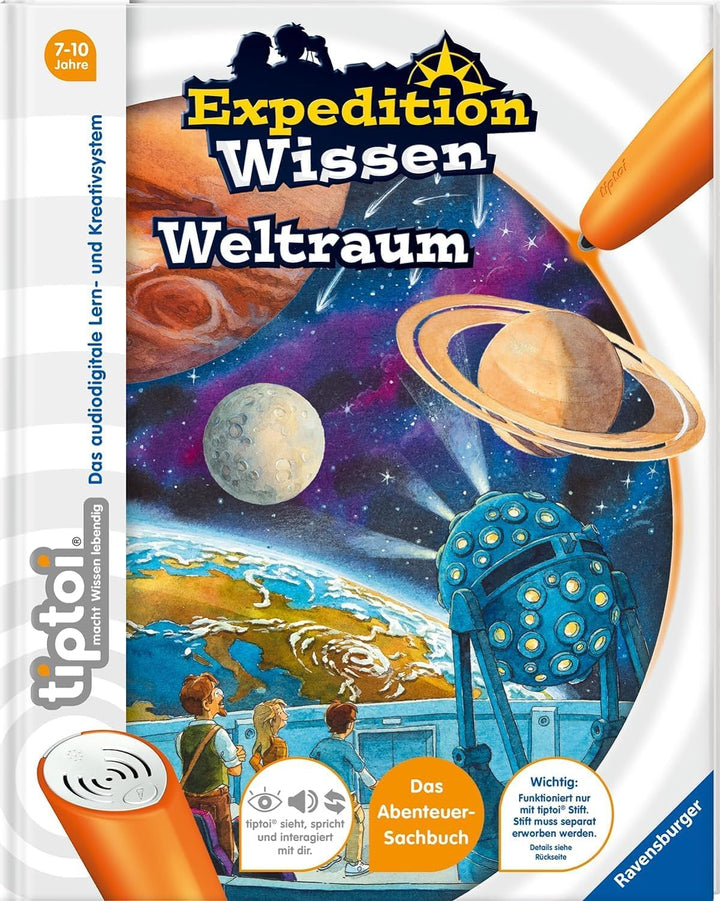 Ravensburger tiptoi® Spiel 00107 - Der interaktive Wissens-Globus - Lern-Globus für Kinder ab 7 Jahr