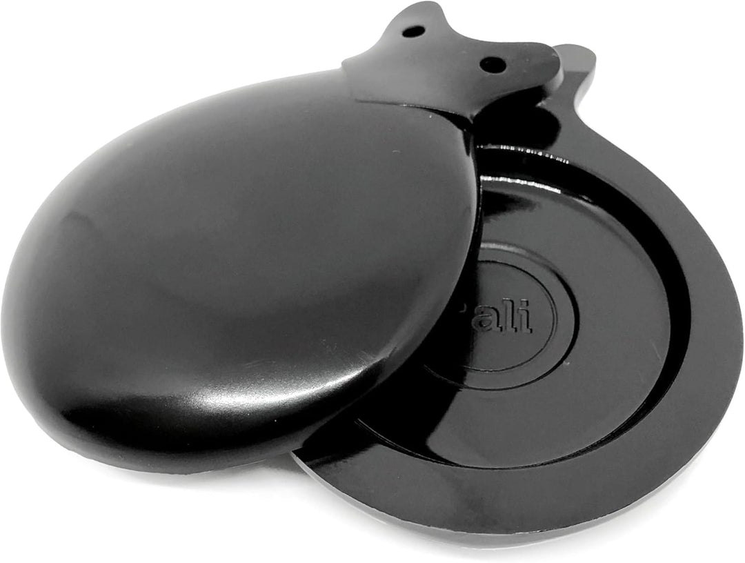 Castañuelas PALI Farbe Schwarz mit doppelter Schachtel. Ideal zum Lernen. (Blumen und Punkte).