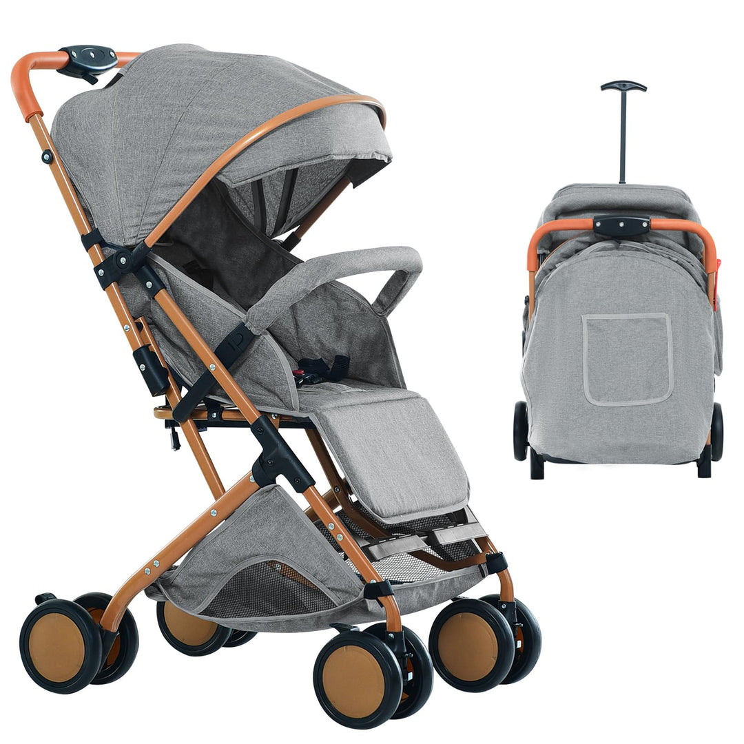 Kinderwagen Canne, kompakter Kinderwagen 0-4 Jahre, leicht und handlich, klappbar mit einer Hand, ve